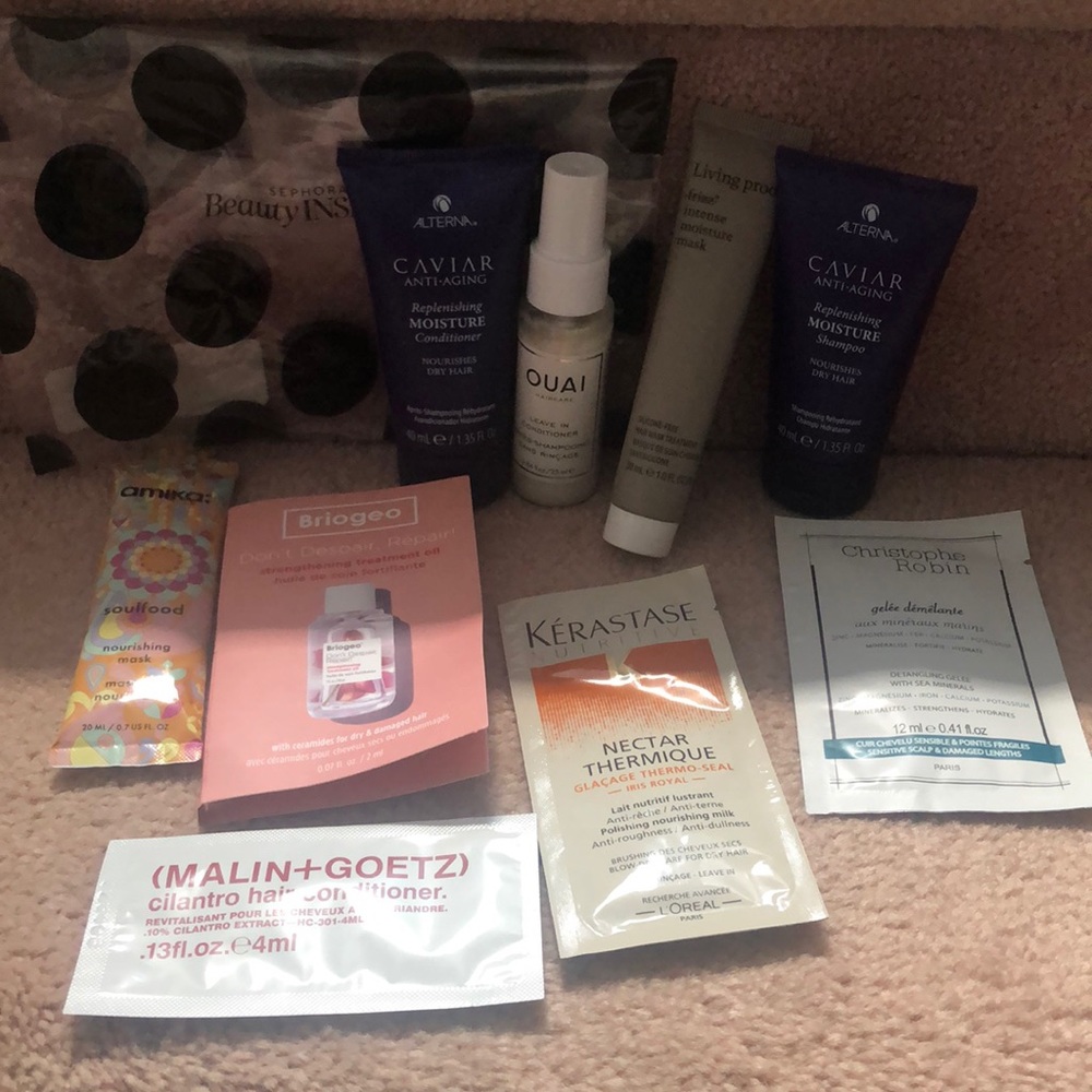 9 piece hair set from Sephora dry/damaged hair